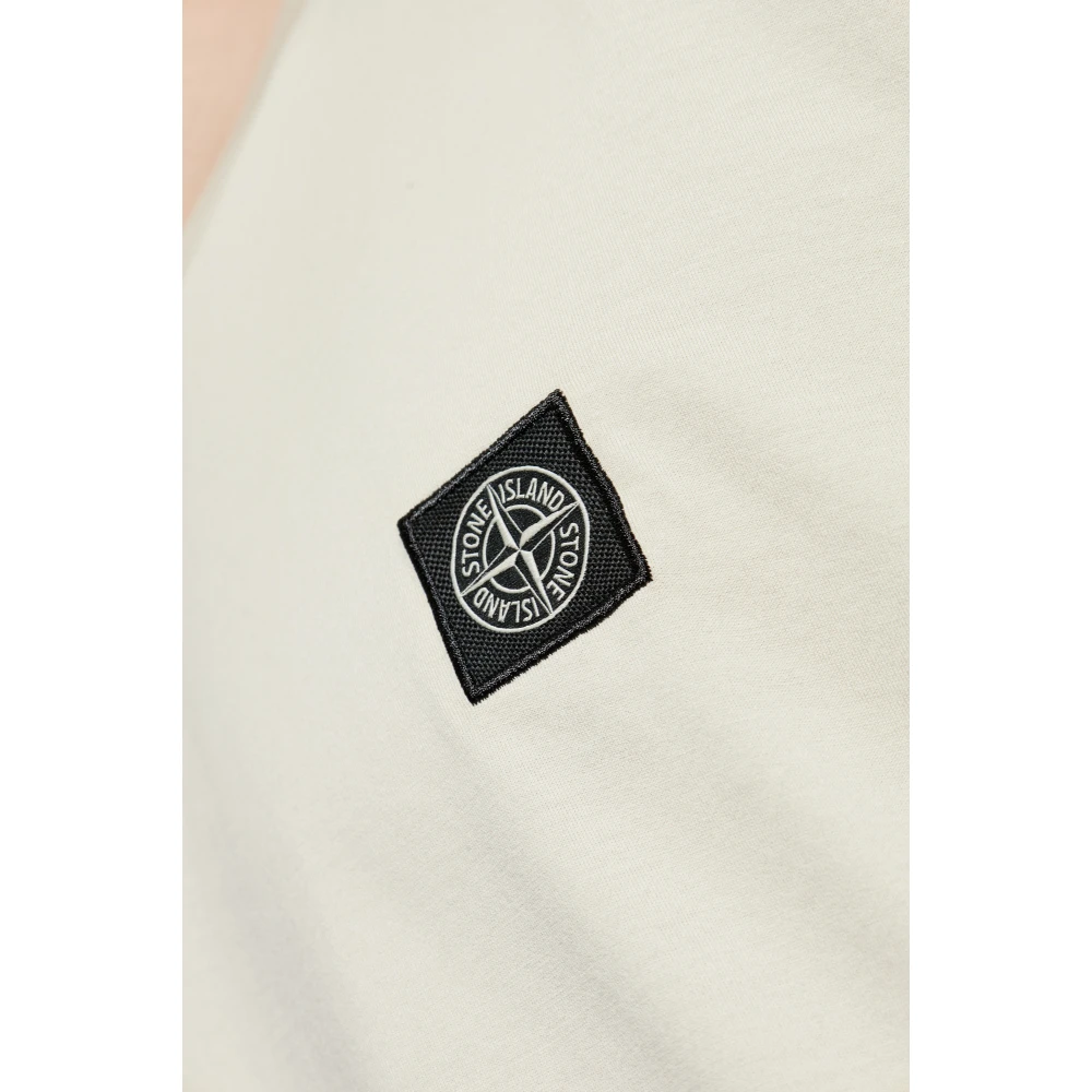 Stone Island T-shirt met logo Green Heren