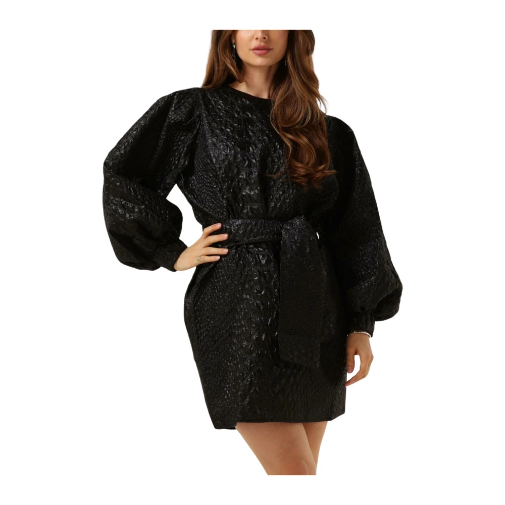 Notre-V Vrouw Zwart Kleedjes Dames, L, Polyester, Wikkeljurk