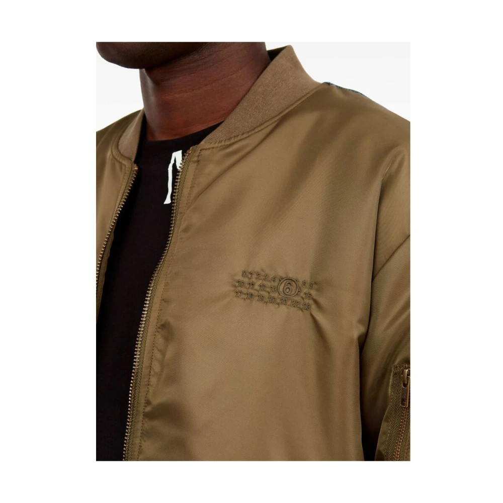 MM6 Maison Margiela Bruin Denim Jack Brown Heren