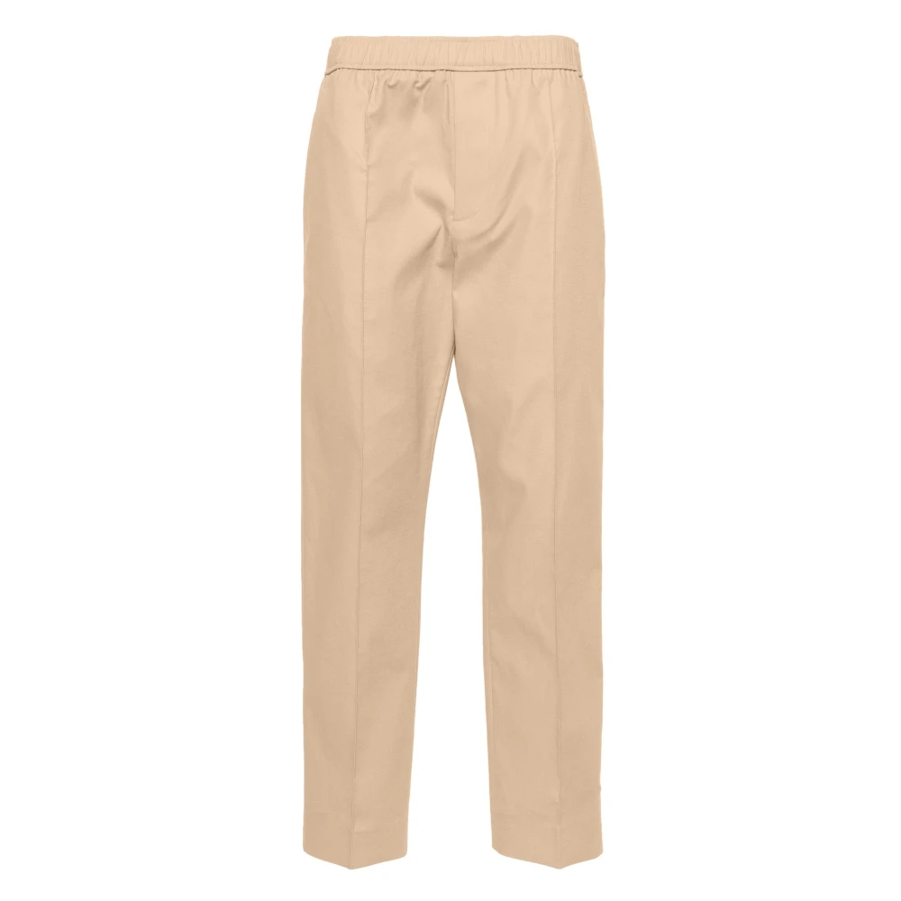 Lanvin Brown Straight Trousers, Male, S, Tapered Elasticated Trousers