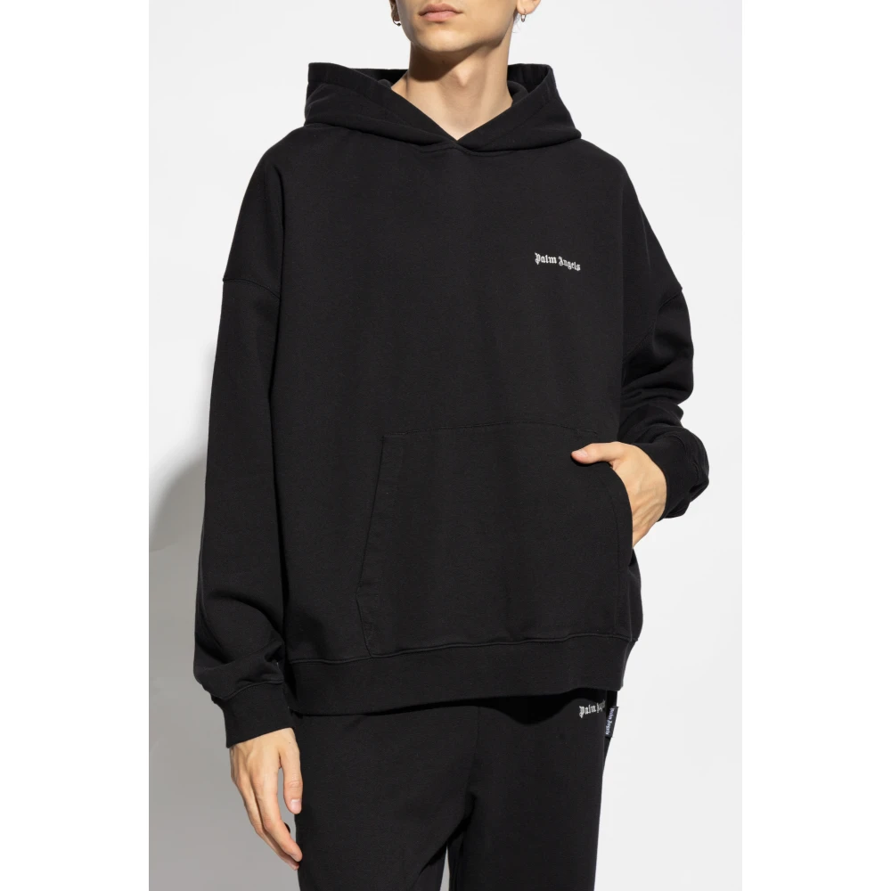 Palm Angels Sweatshirt met Logo Black Heren