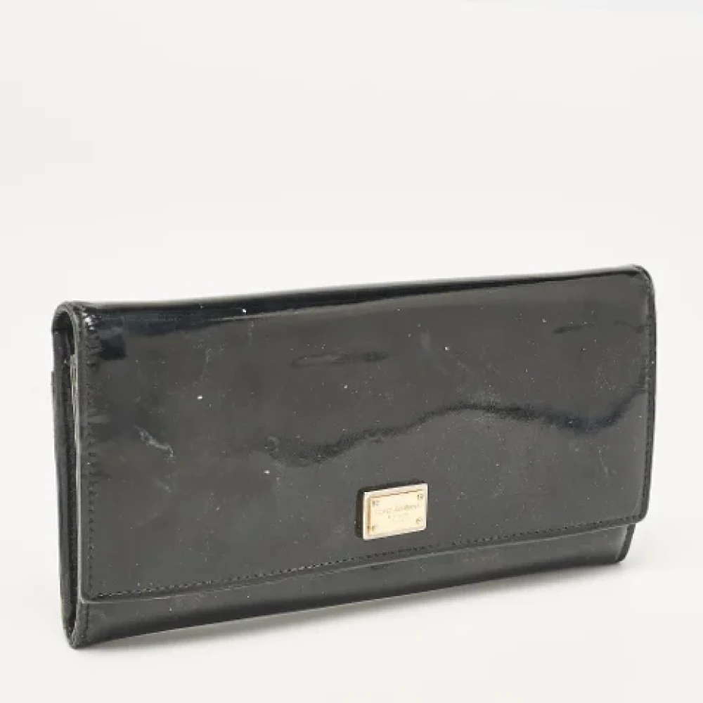 Dolce & Gabbana Pre-owned Fabric wallets Black Dames