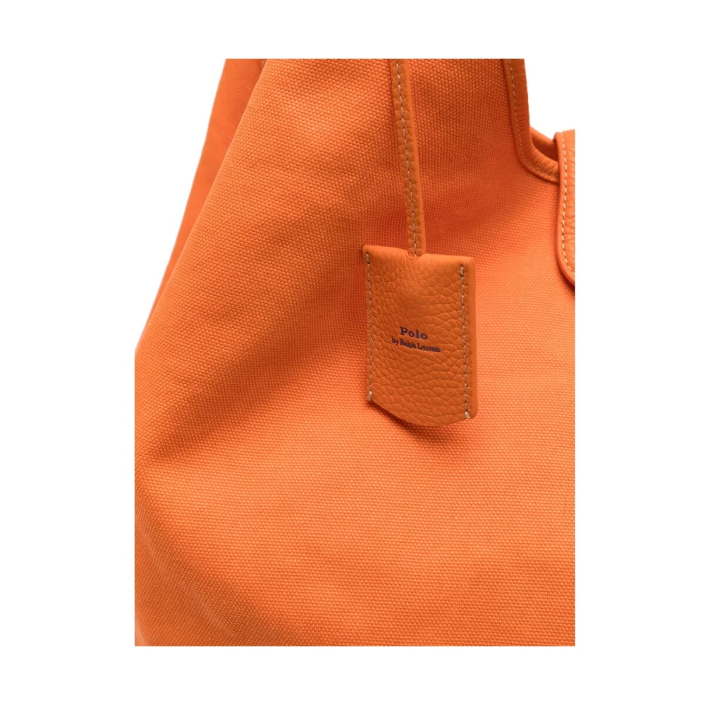 Ralph Lauren Foldover Tote Bag Orange Dames