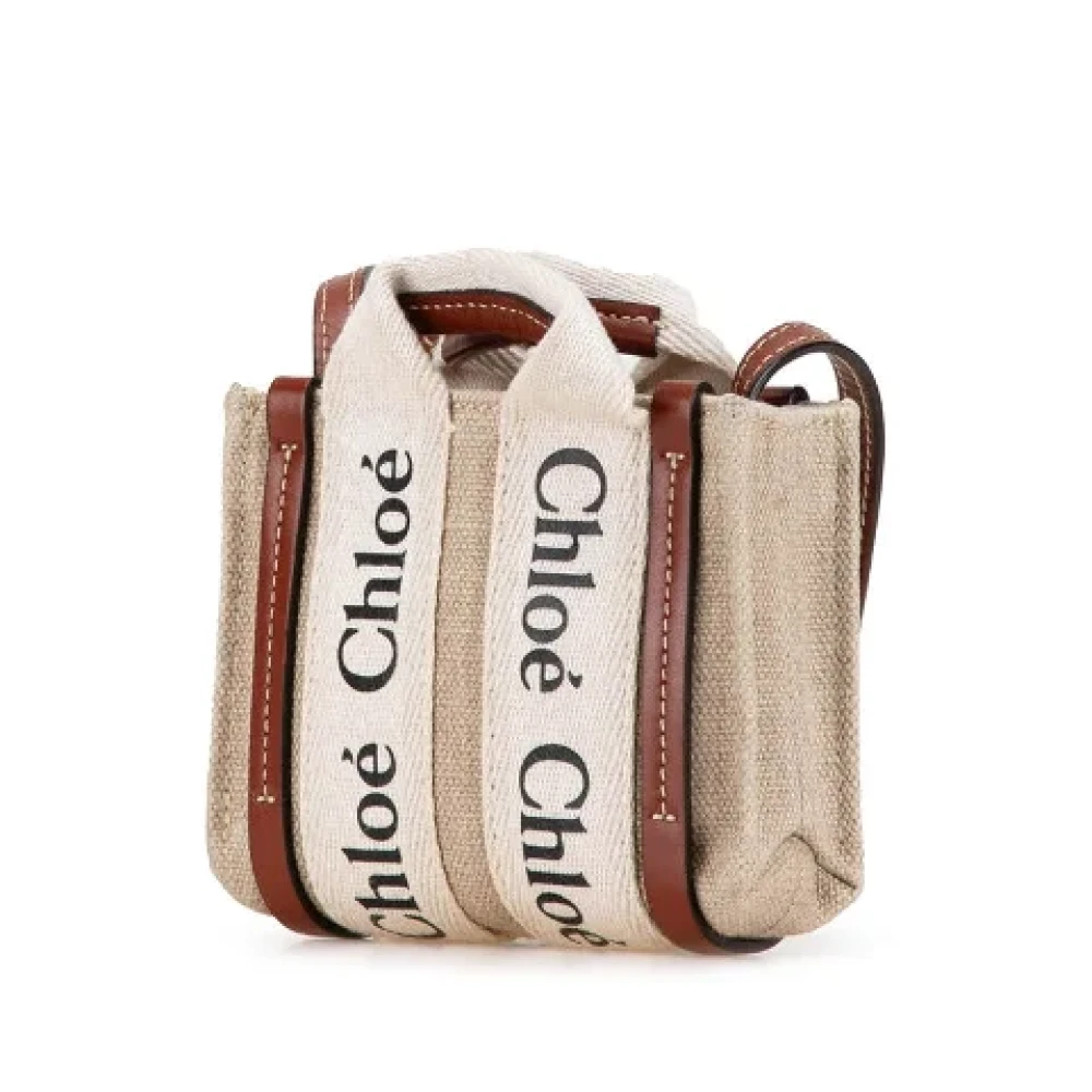 Chloé Pre-owned Canvas handbags Beige Dames