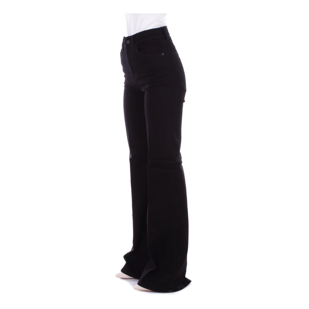 Dondup Zwarte broek met ritssluiting Black Dames