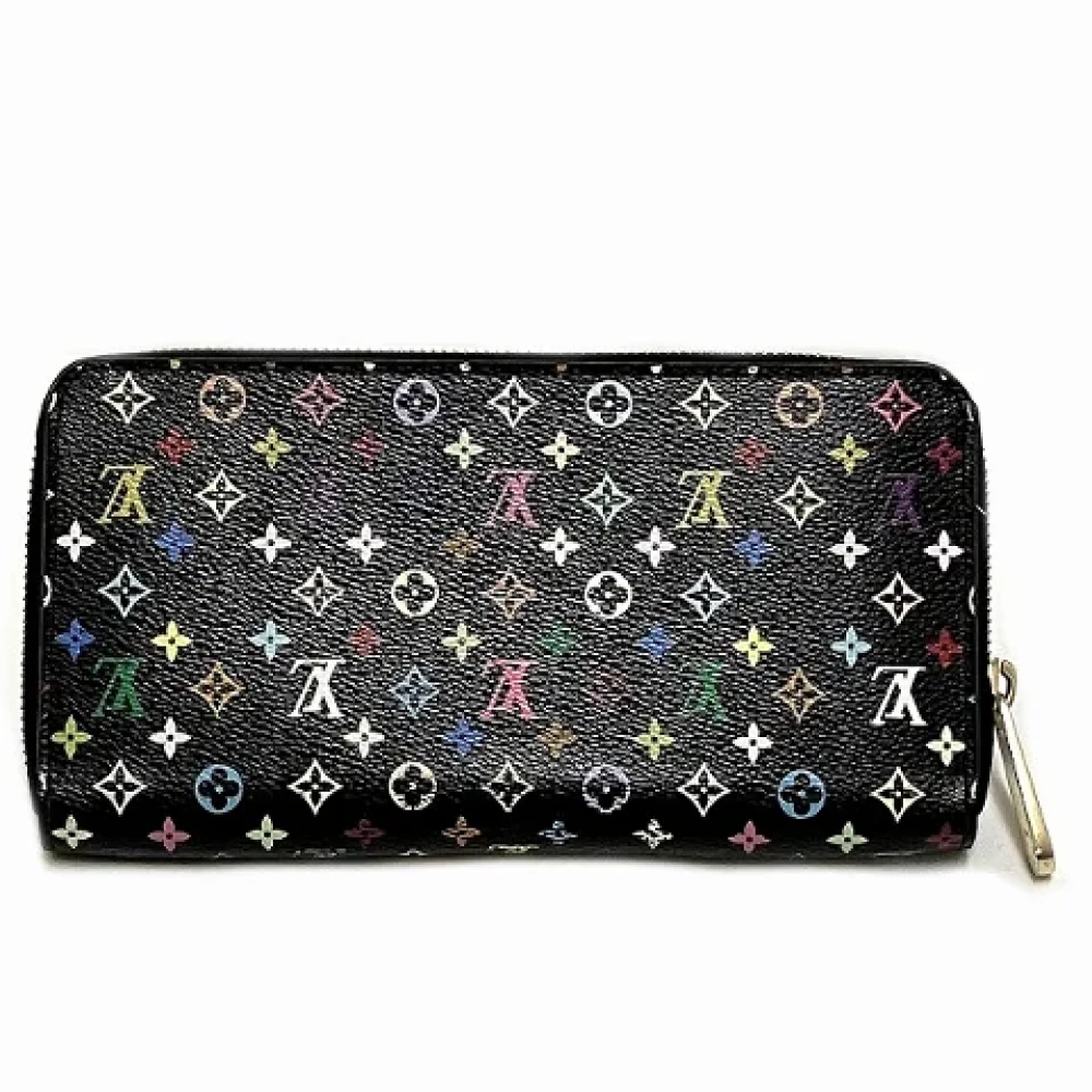 Louis Vuitton Vintage Pre-owned Canvas wallets Black Dames