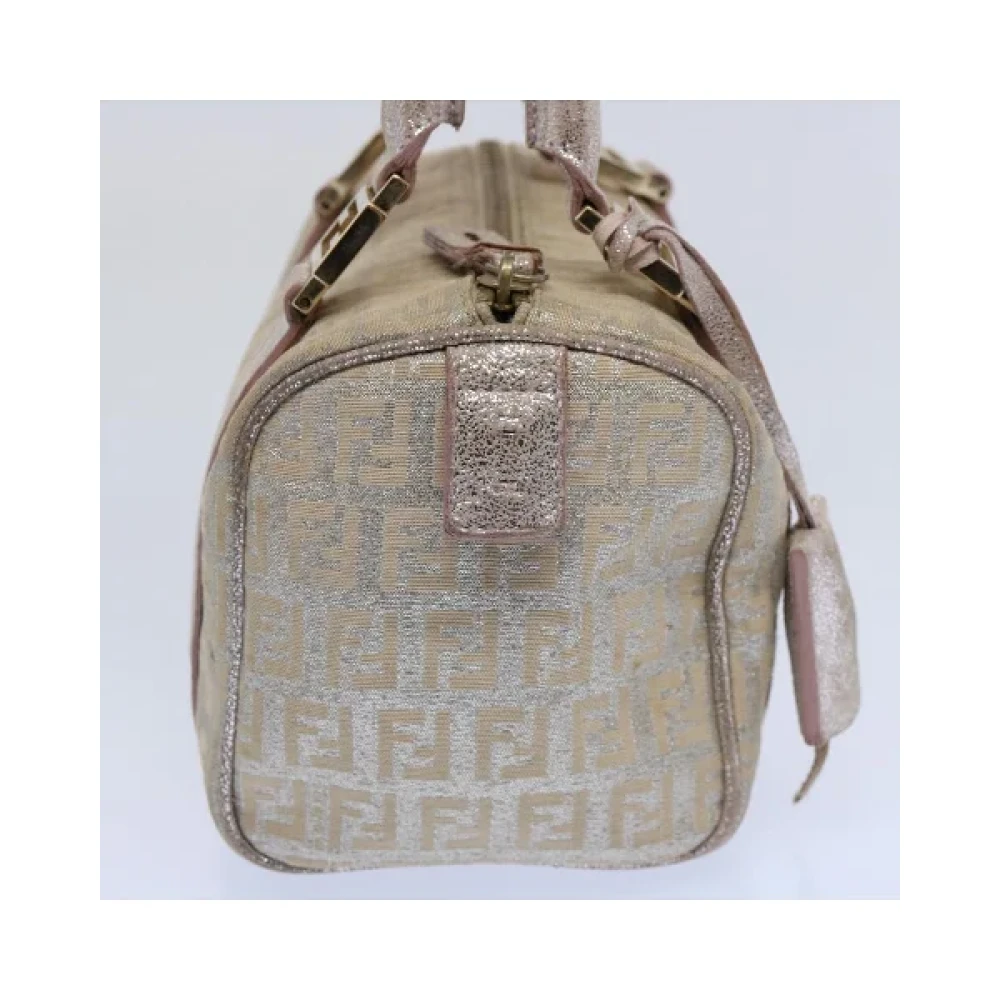 Fendi Vintage Pre-owned Canvas handbags Gray Dames