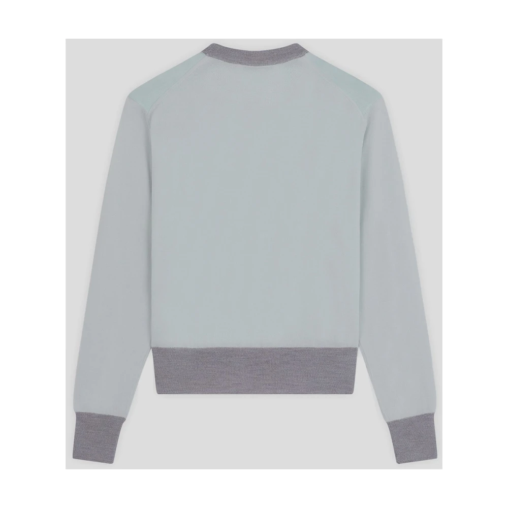 Maison Kitsuné Wol Vos Trui Blue Dames