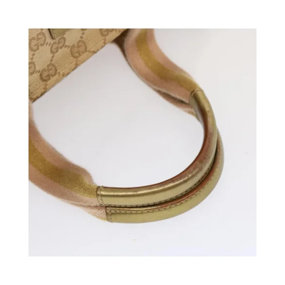 Gucci Vintage Pre-owned Canvas handbags Beige Dames