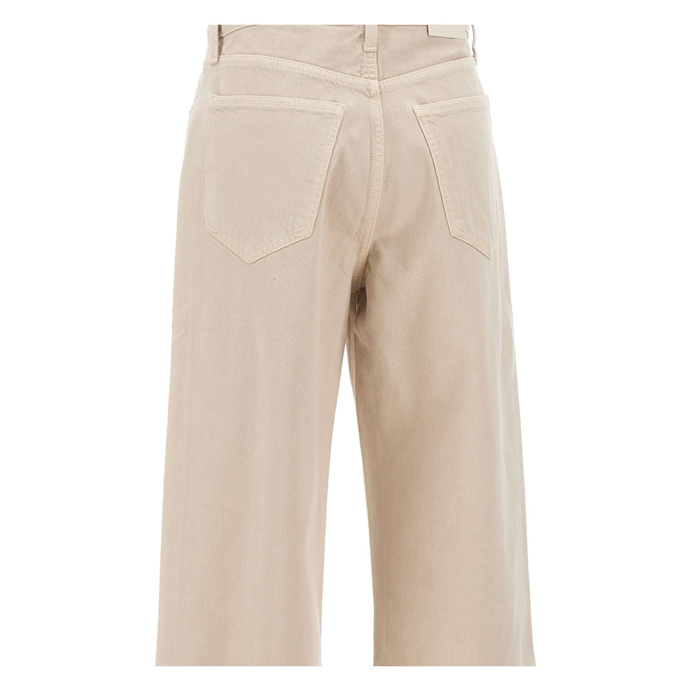 Agolde Beige Low Slung Baggy Jeans Beige Dames