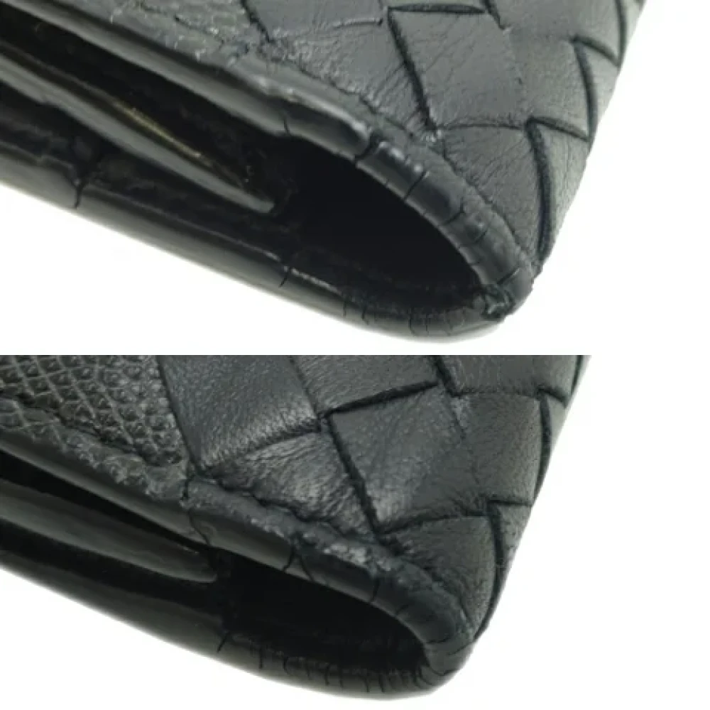 Bottega Veneta Vintage Pre-owned Leather wallets Black Heren