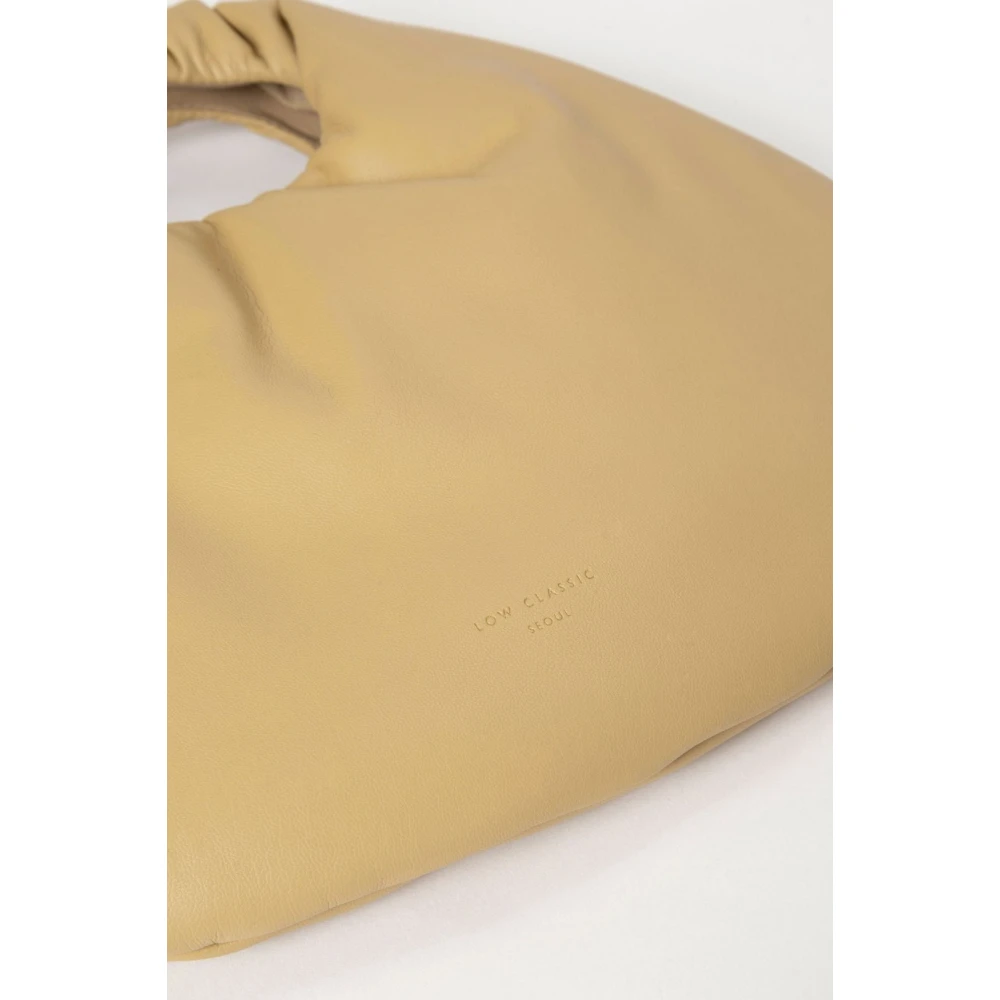 LOW Classic Unieke Egg Bag met Afneembare Ketting Beige Dames