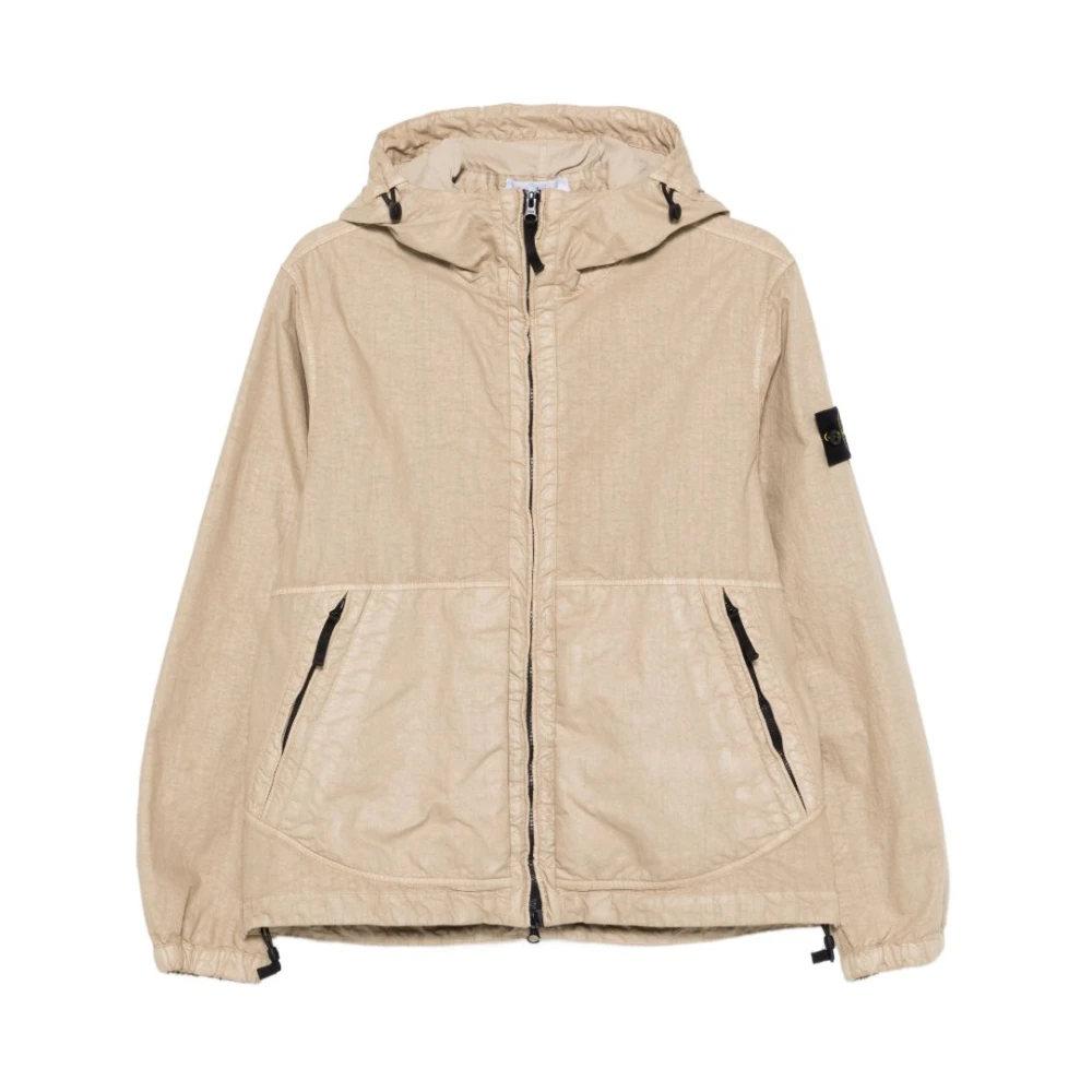 Stone Island Beige Coats - Male - Light Jackets - M - Jackets