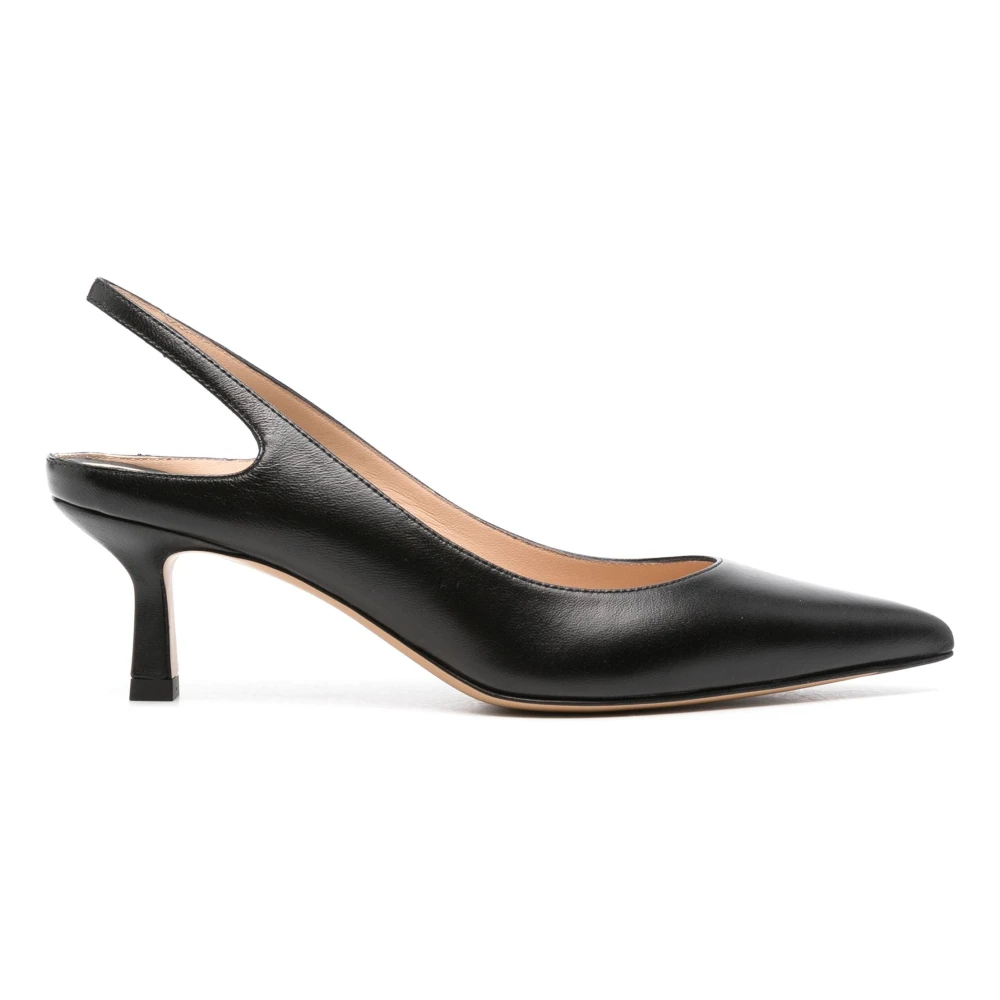 Roberto Festa Svarta Nappa Läder Pumps Black, Dam