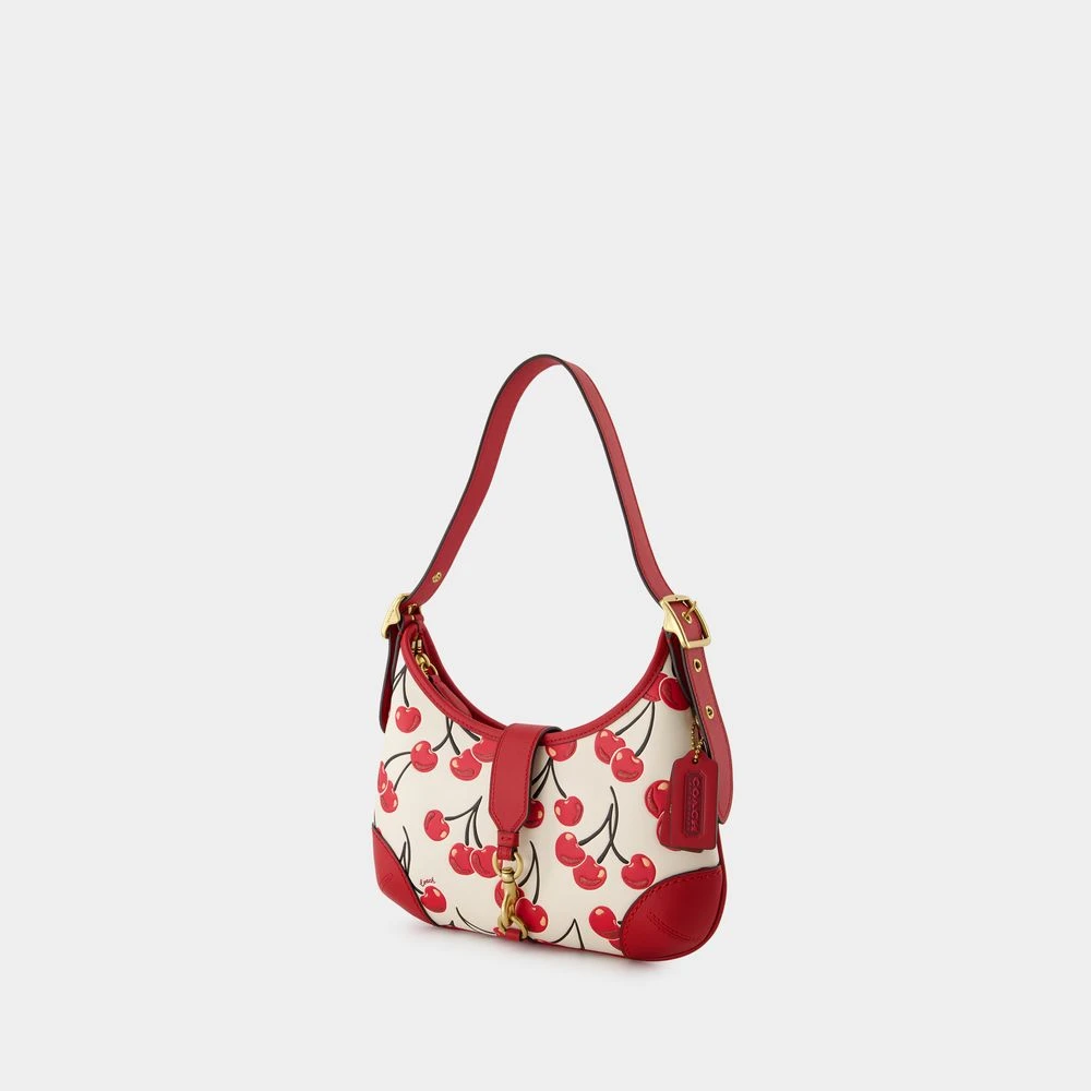 Coach Handtekening Originele Schoudertas Leer Multi Multicolor Dames