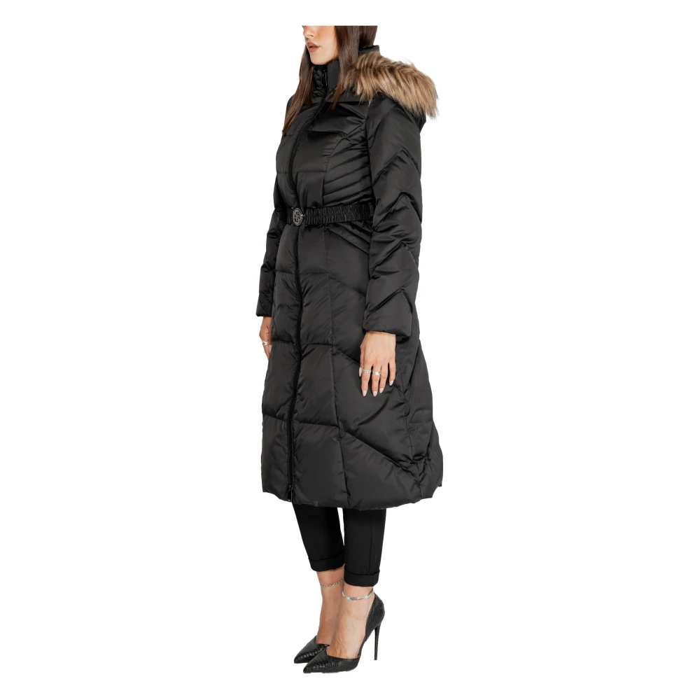 Guess Zwarte capuchonrits voor vrouwen Black Dames