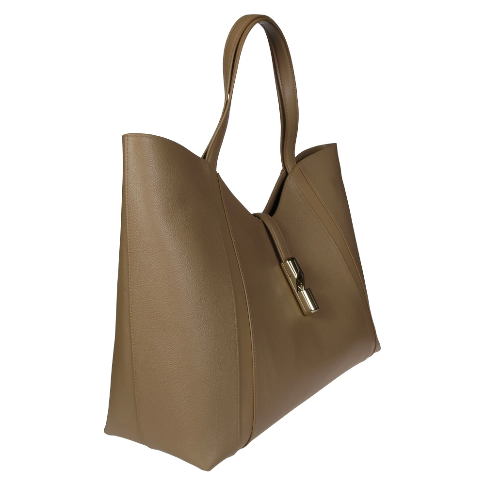 Furla XL Hobo Tas Beige Dames