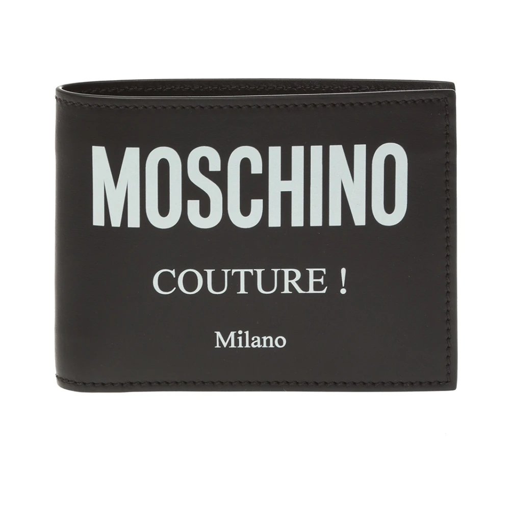 Moschino Logo portemonnee Black Heren