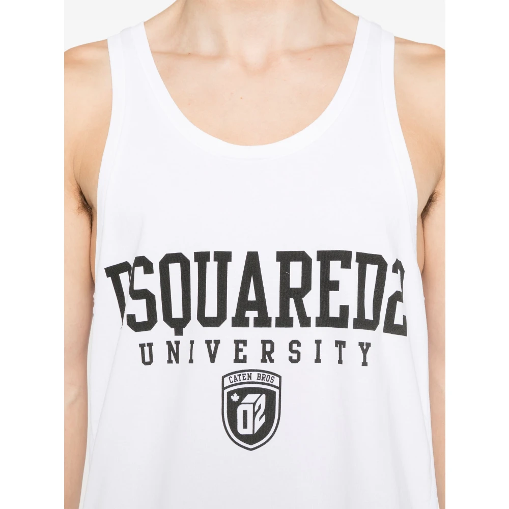 Dsquared2 Witte Tanktop voor Vrouwen White Heren
