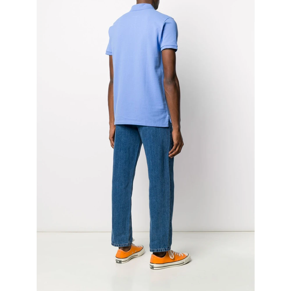 Polo Ralph Lauren Lichtblauw Geborduurd Logo Poloshirt Blue Heren