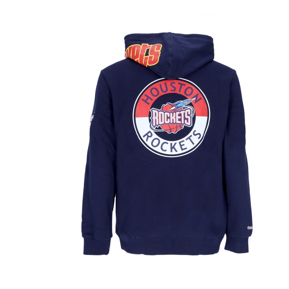 Mitchell & Ness Houston Rockets Fleece Hoodie Navy Blue Heren