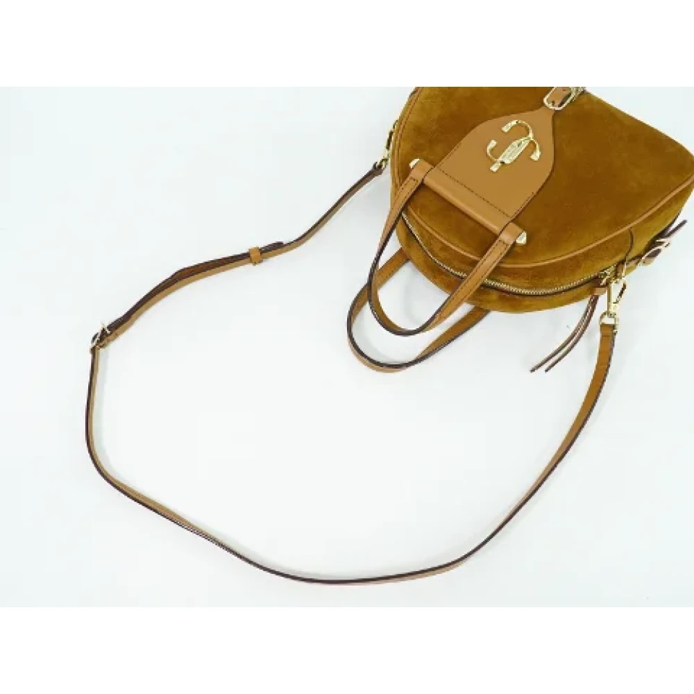 Jimmy Choo Pre-owned Suede handbags Brown Dames