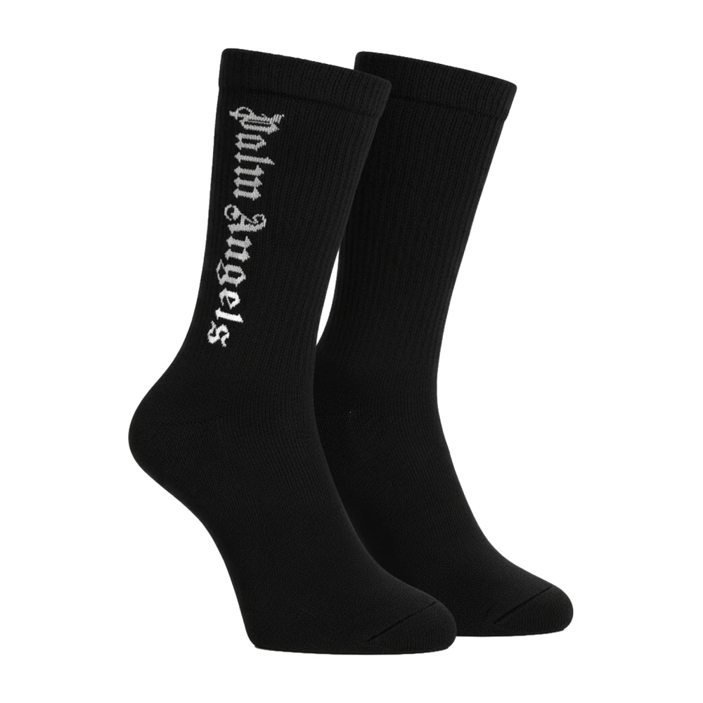 Palm Angels Men's Black Classic Logo Socks - Socks - M - Underwear