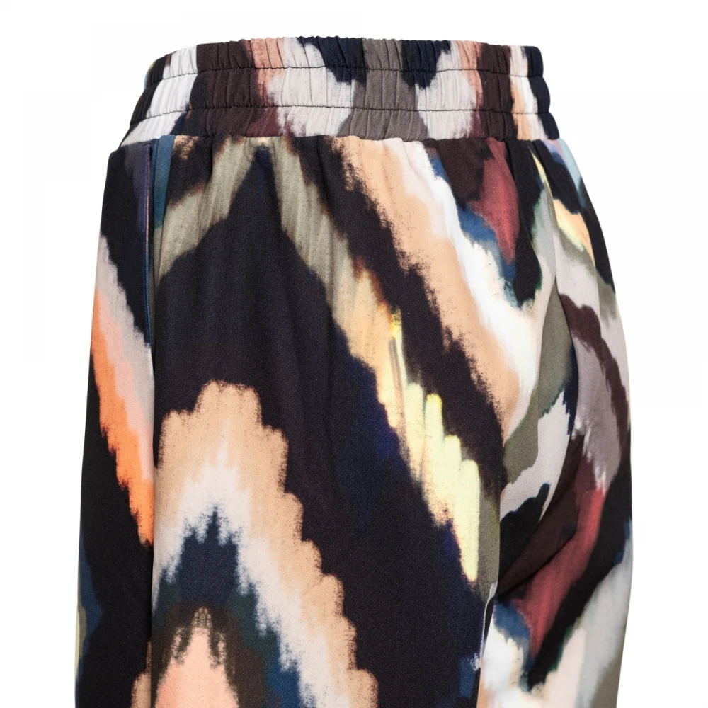 &Co Woman Slim Fit Pantalon met Pintuck-detail Multicolor Dames