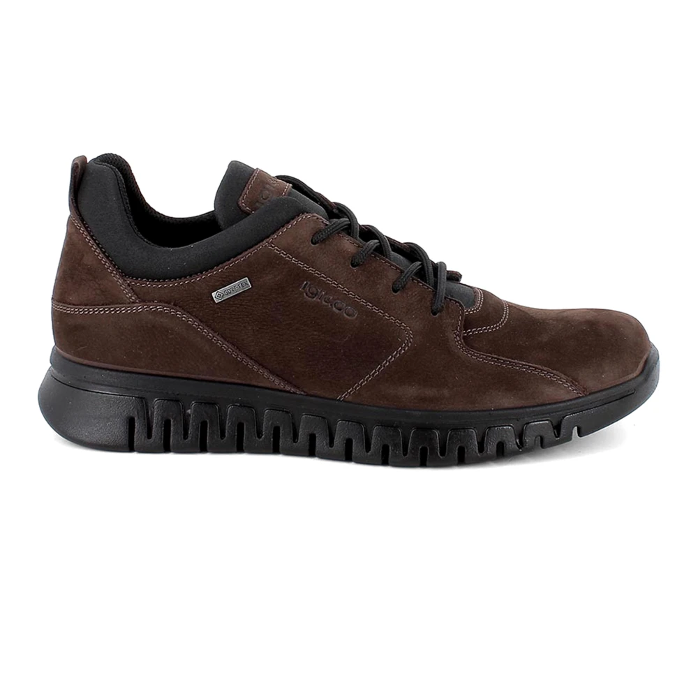 Igi&Co Low-Top Suede Sneaker Heren Schoenen Bruin