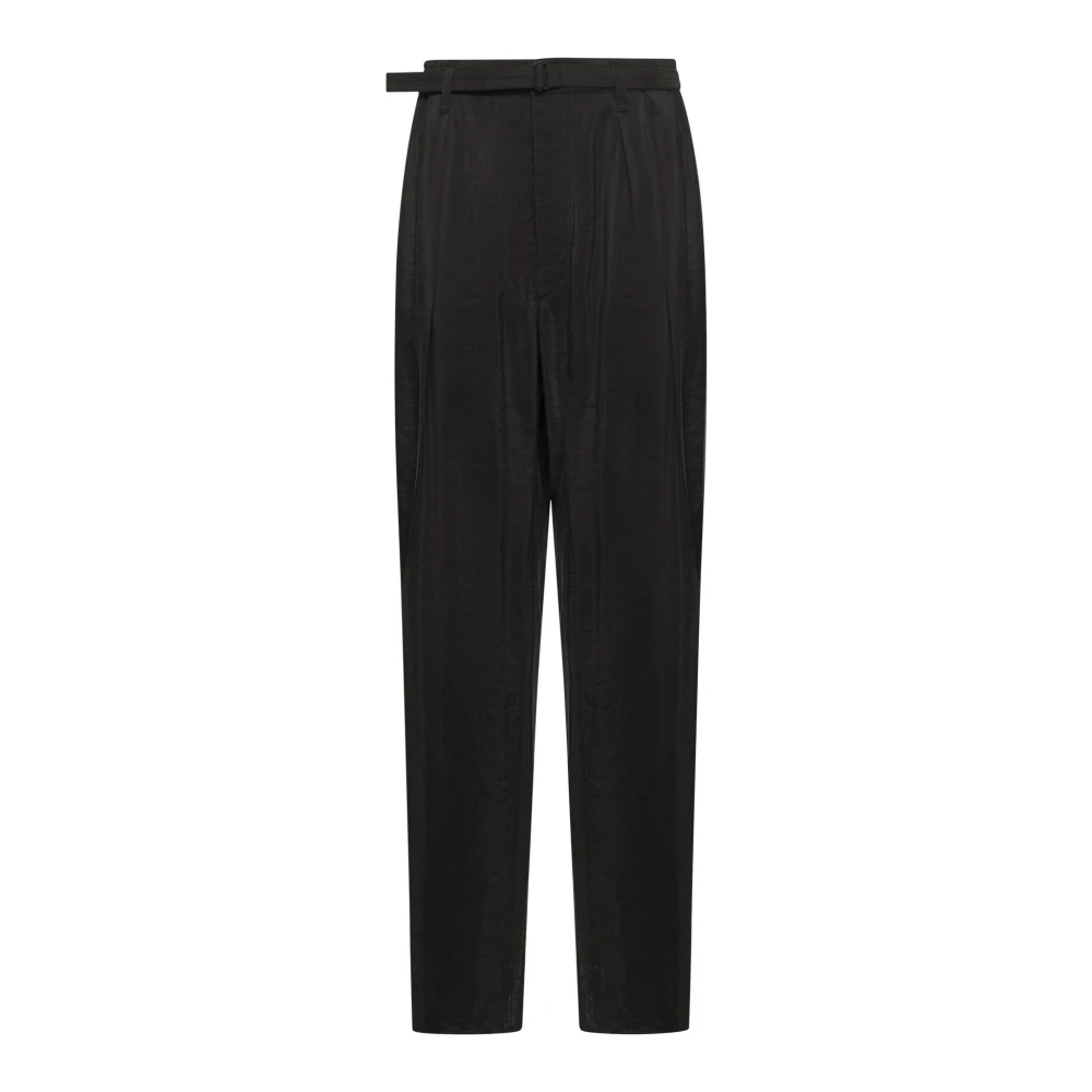 Lemaire Relaxte Ceintuur Broek Black Heren