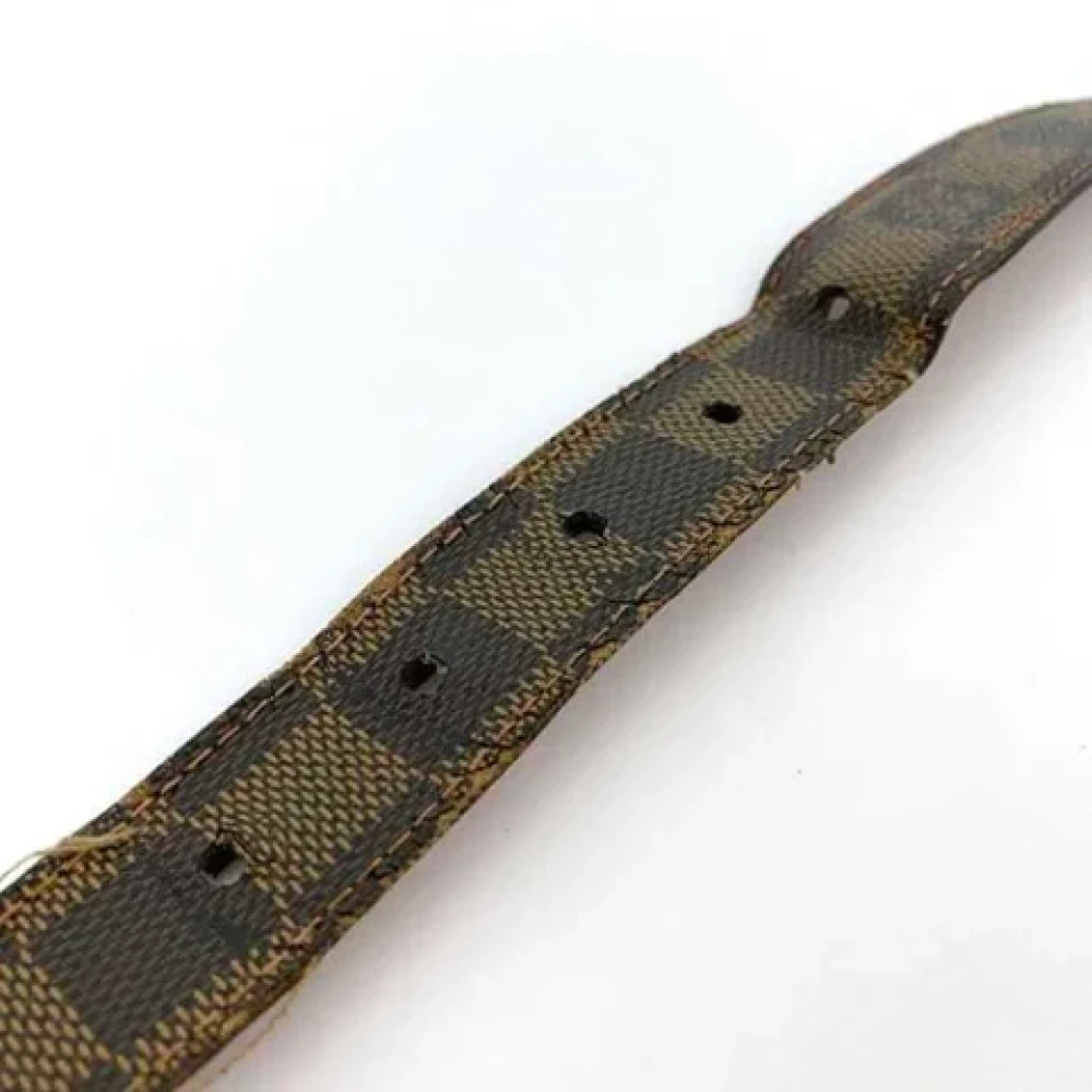 Louis Vuitton Vintage Pre-owned Canvas belts Brown Dames