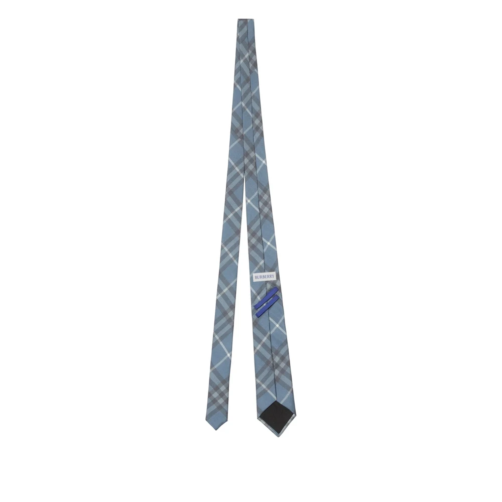 Burberry Blauw Tartan Wraparound Stijl Mini Tag Blue Heren