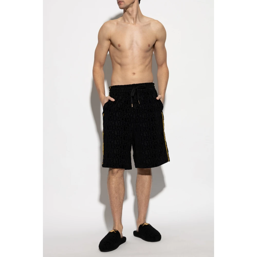 Versace Logo shorts Black Heren