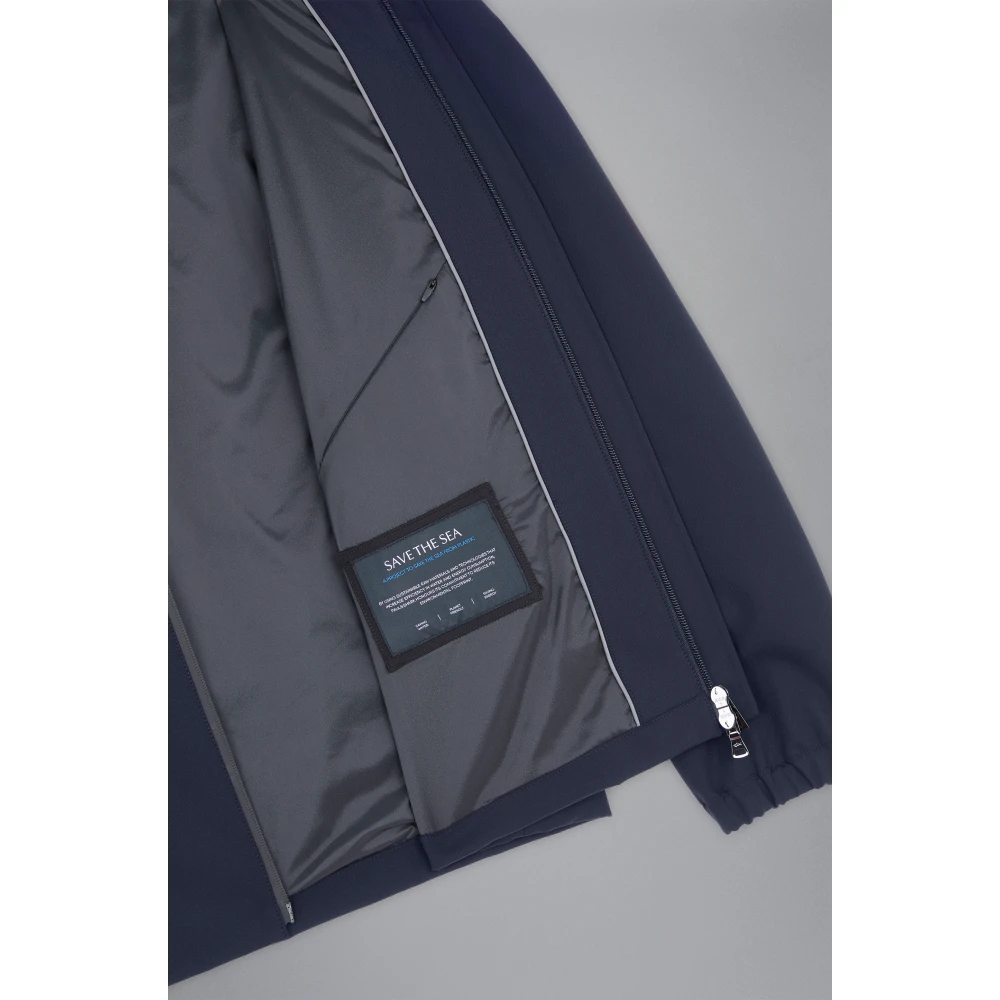 PAUL & SHARK Navy Jack met Nylon en Elastaan Blue Heren