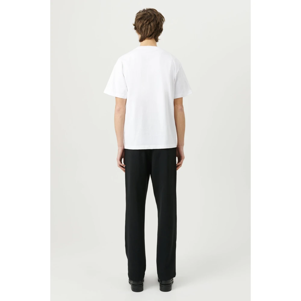 Soulland Biologisch Katoen Bloemen T-shirt White Unisex