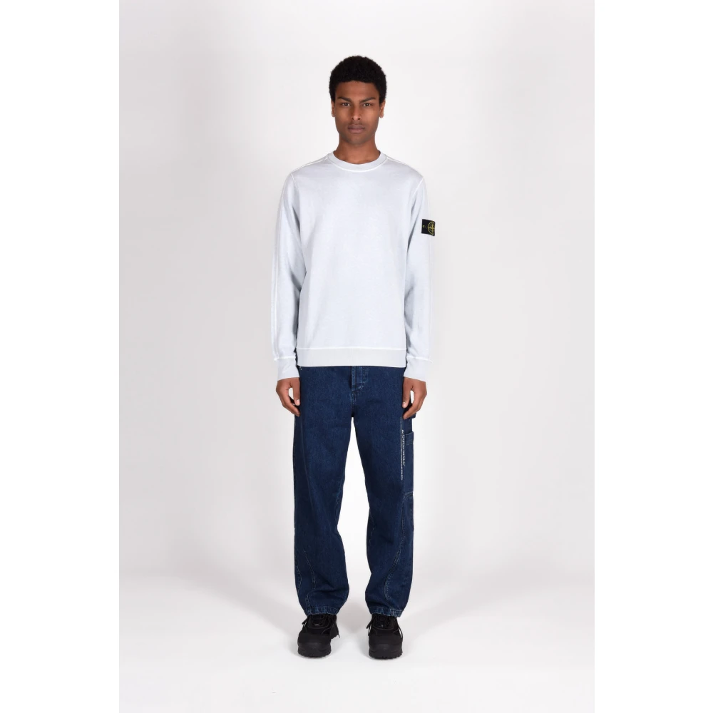 Stone Island CO Sweatshirts Blue Heren