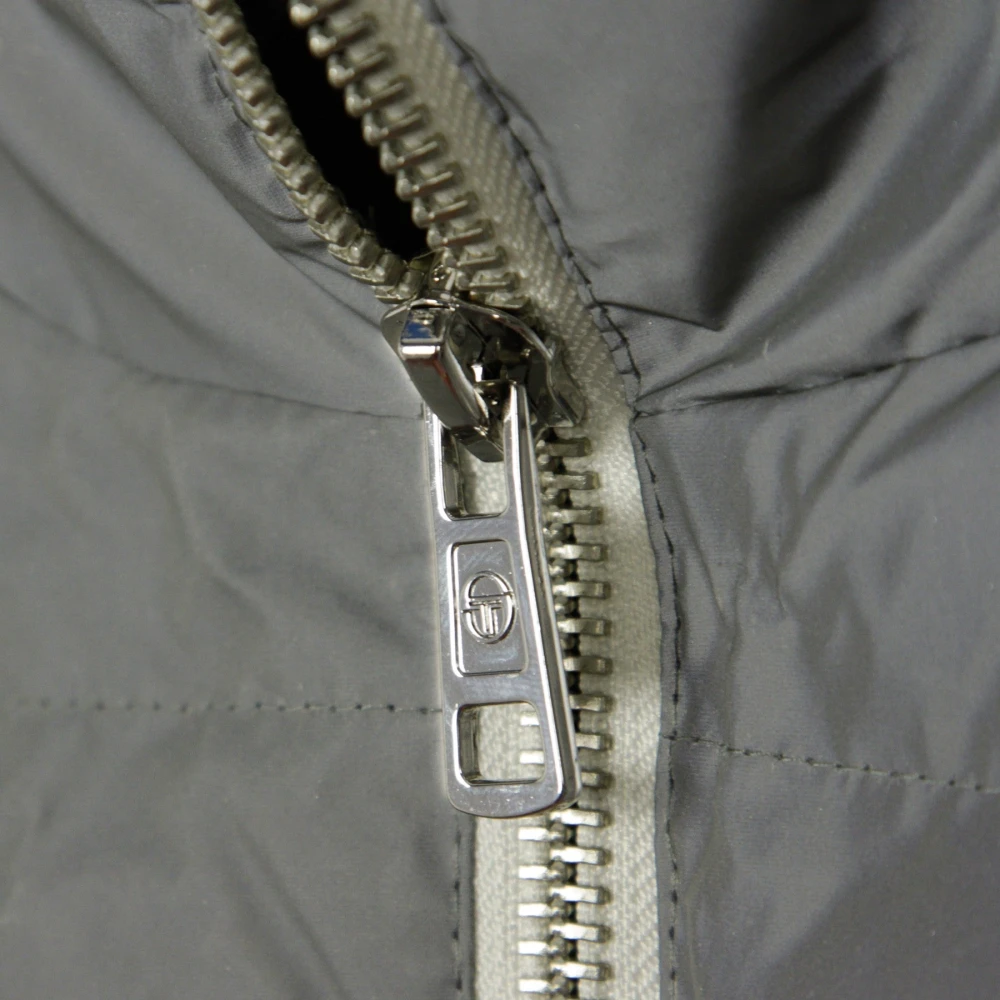 Sergio Tacchini Dhule Heren Zilveren Jas Zilver zwart Gray Heren