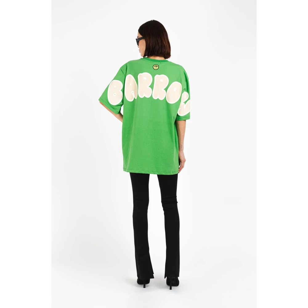 Barrow T-shirt Bubble Lettertype Green Unisex