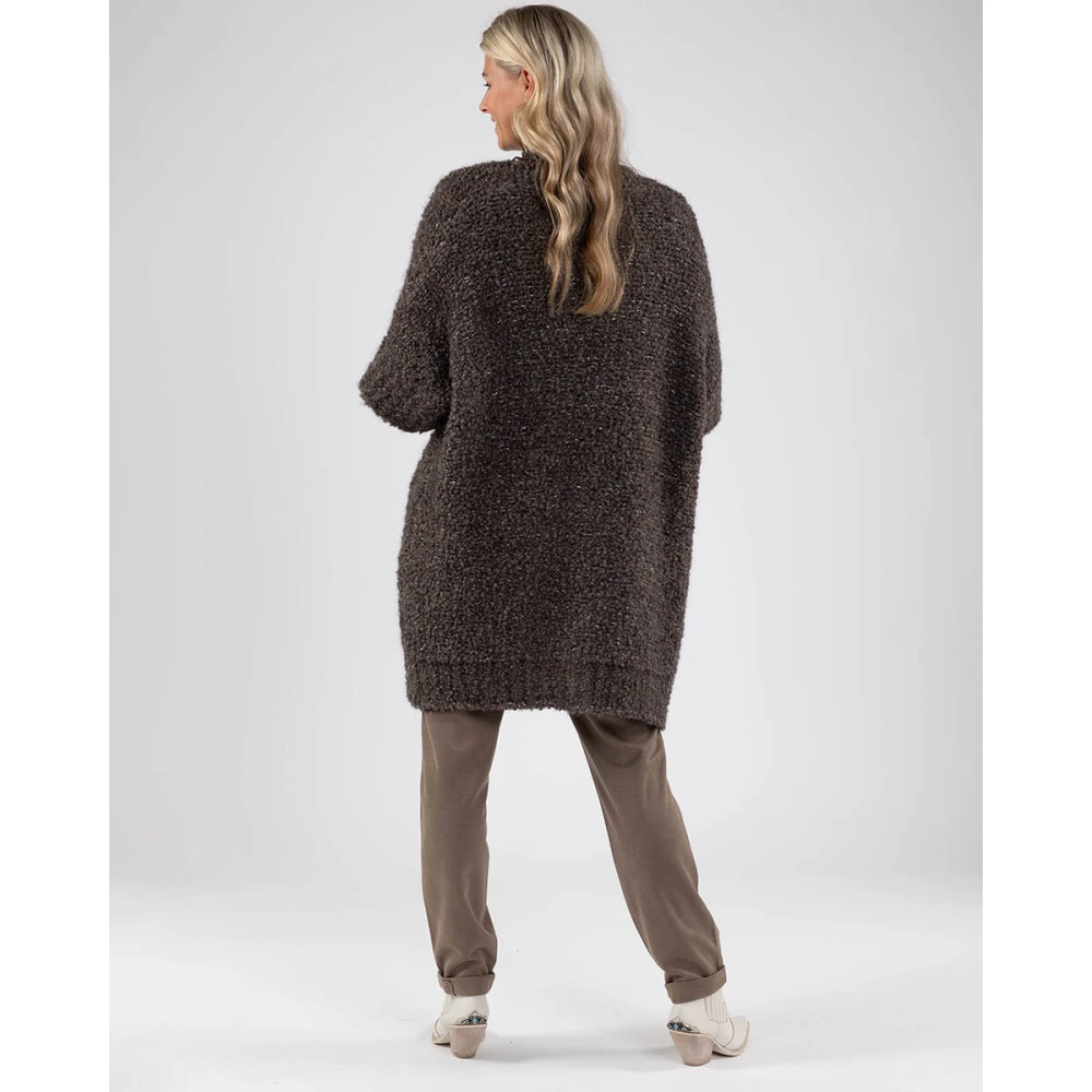 Nukus Bess Cardigan Vest Brown Dames