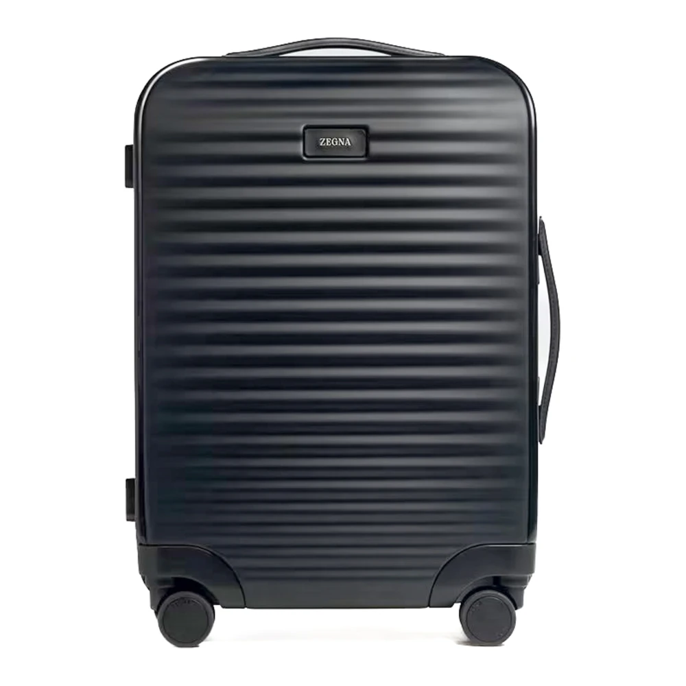 Er egildo Zegna Elegante Zwarte Trolley Tas Black Unisex