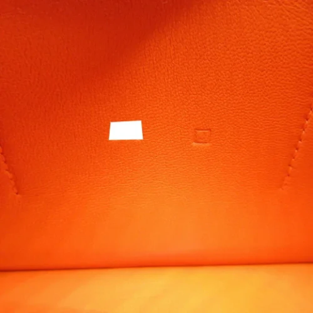 Hermès Vintage Pre-owned Leather wallets Orange Dames