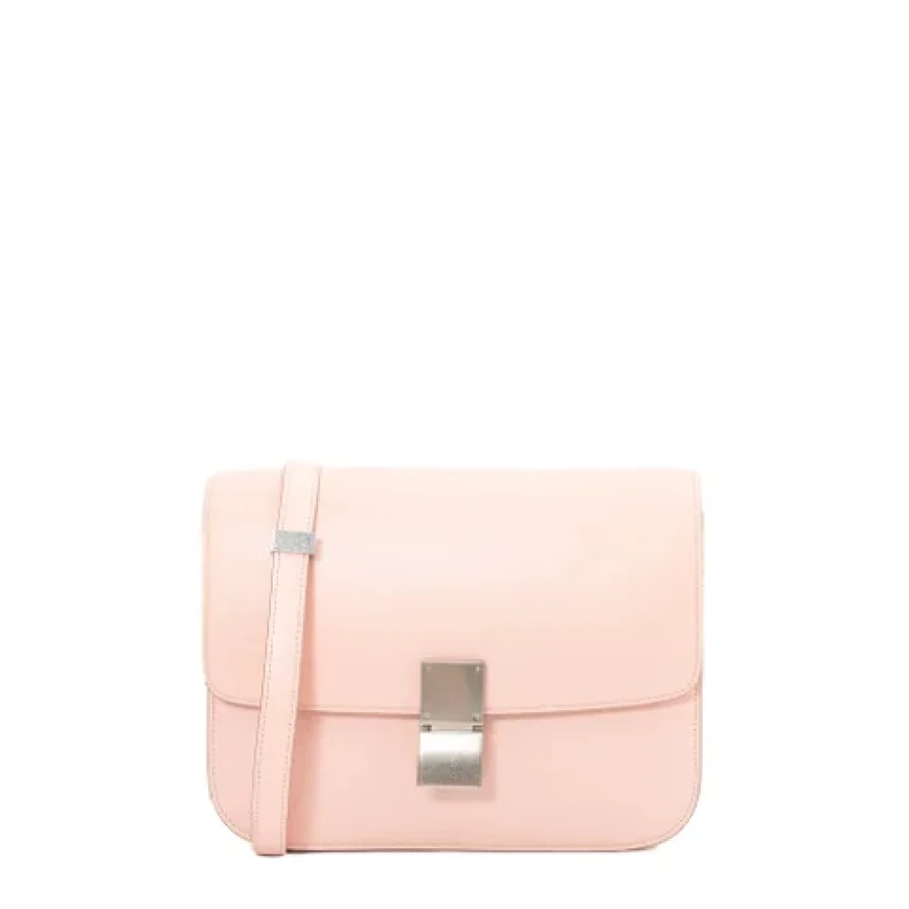 Celine Vintage Pre-owned Leather celine-bags Pink Dames
