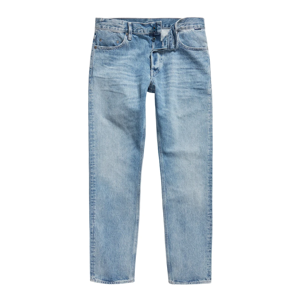 G-star Jeans-trippel en vanlig rak Blå Herr