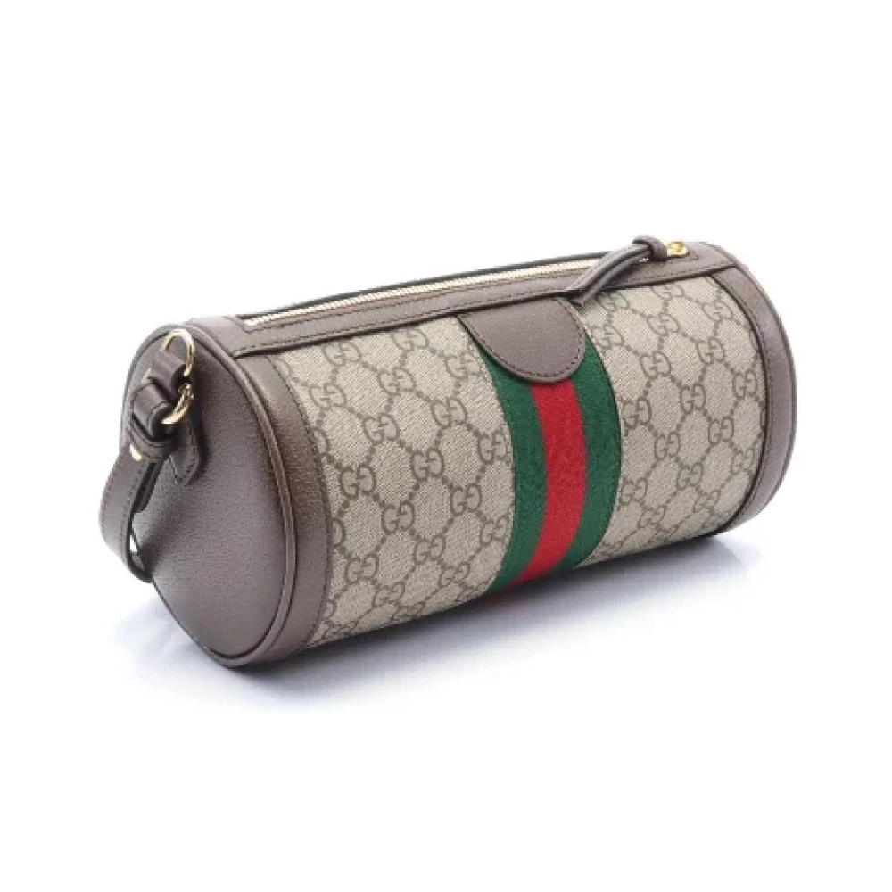 Gucci Vintage Pre-owned Canvas crossbody-bags Beige Dames