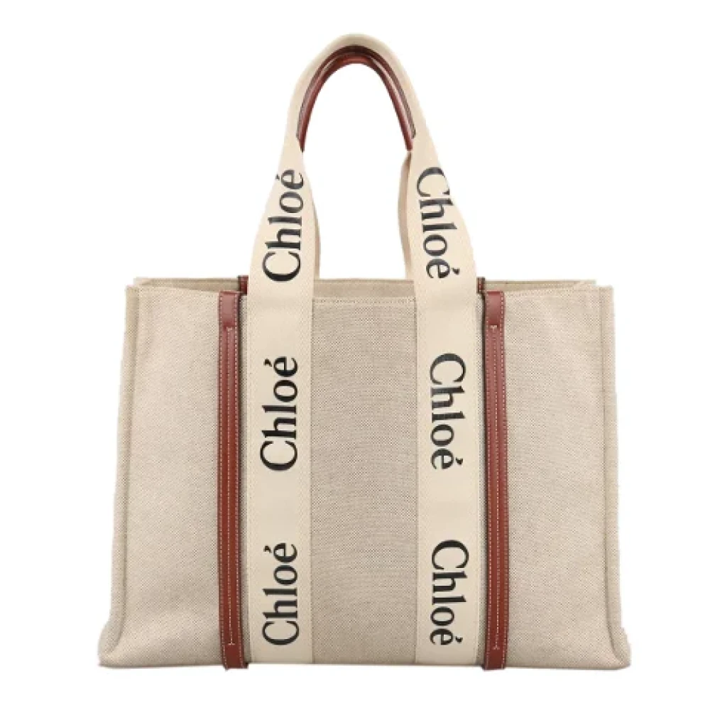 Chloé Pre-owned Canvas handbags Beige Dames