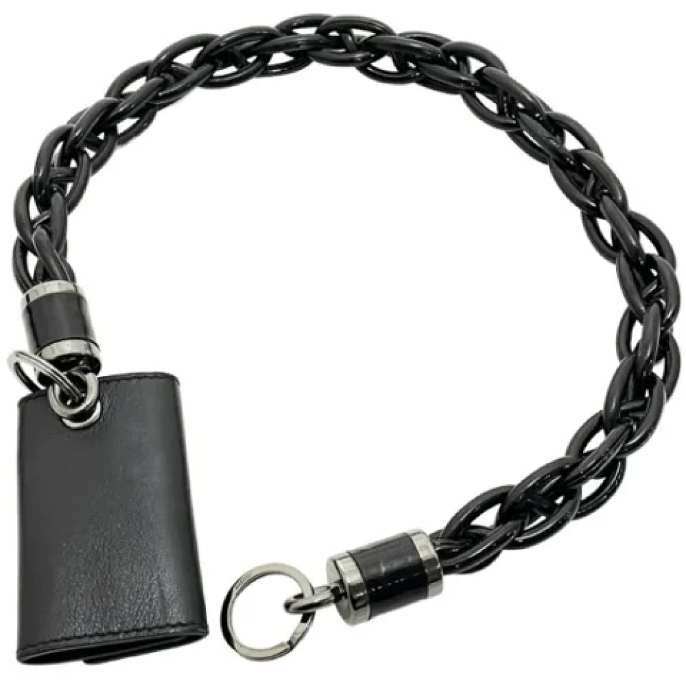 Gucci Vintage Pre-owned Fabric key-holders Black Dames