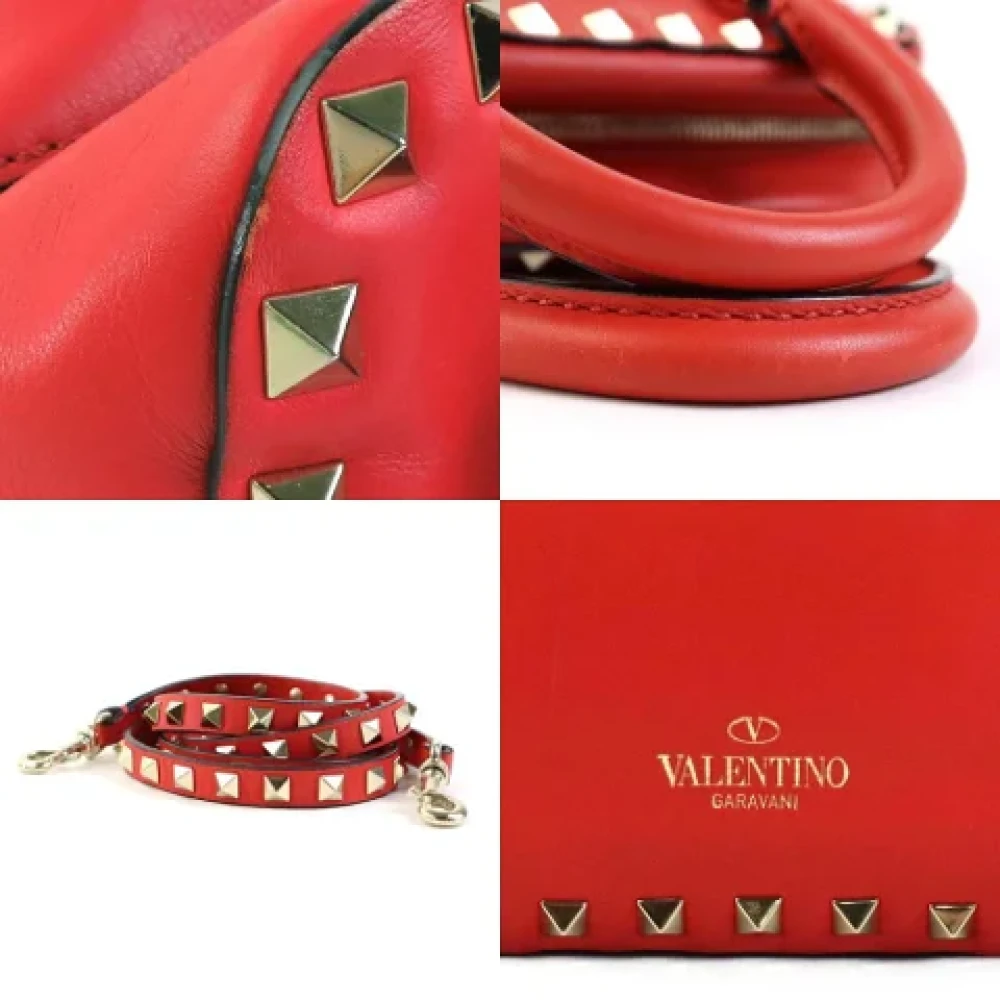 Valentino Vintage Pre-owned Leather handbags Red Dames