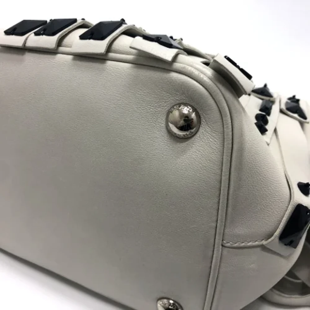 Prada Vintage Pre-owned Leather prada-bags White Dames