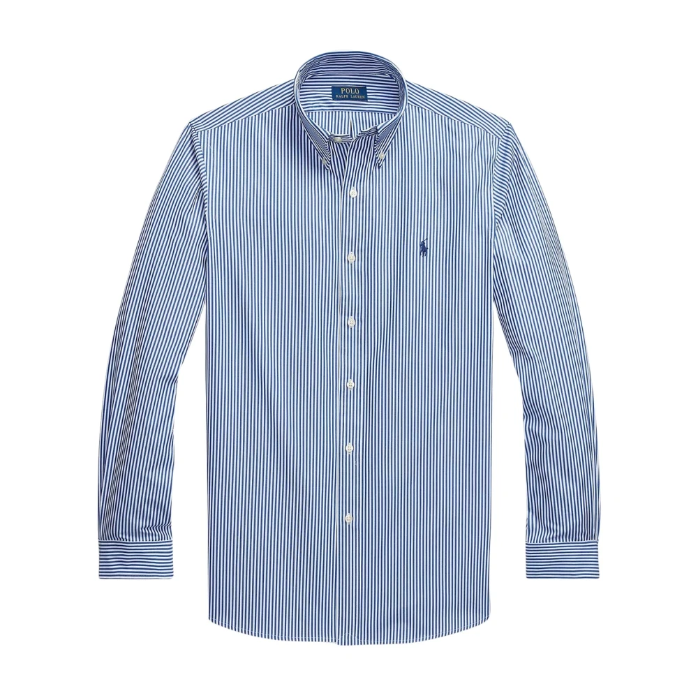 Polo Ralph Lauren Slim-Fit Stretch Poplin Overhemd Blue Heren
