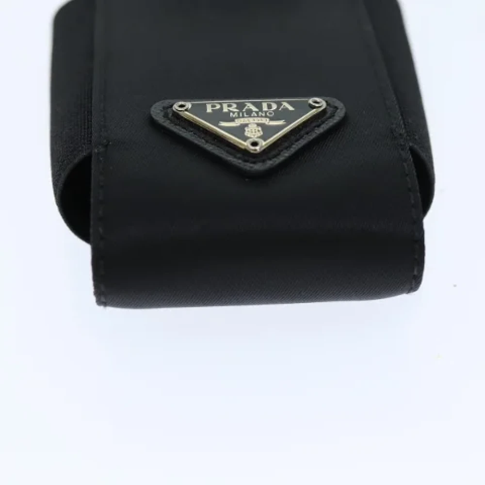 Prada Vintage Pre-owned Nylon pouches Black Dames